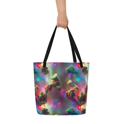 Large Tote Bag w/ Pocket - Nebula Dreams