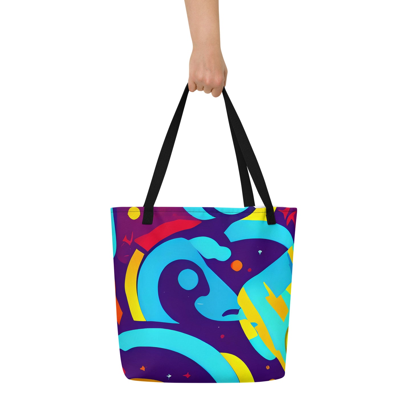 Large Tote Bag w/ Pocket - Gerace Geometry