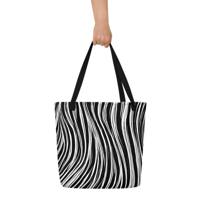 Large Tote Bag w/ Pocket - Weston Waves