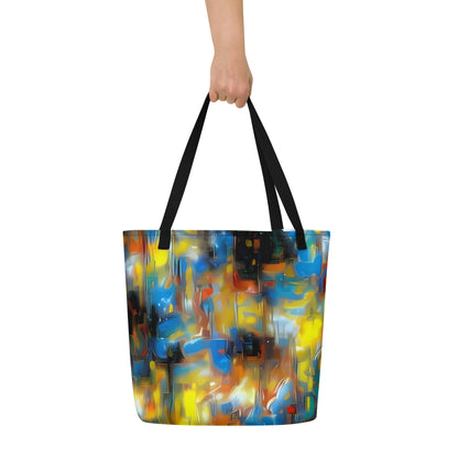 Large Tote Bag w/ Pocket - Wallis Warp