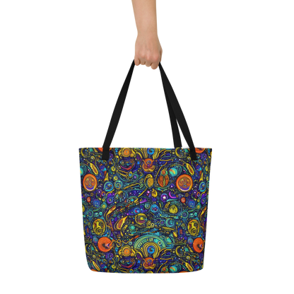 Large Tote Bag w/ Pocket - Vasnetsov Vortex