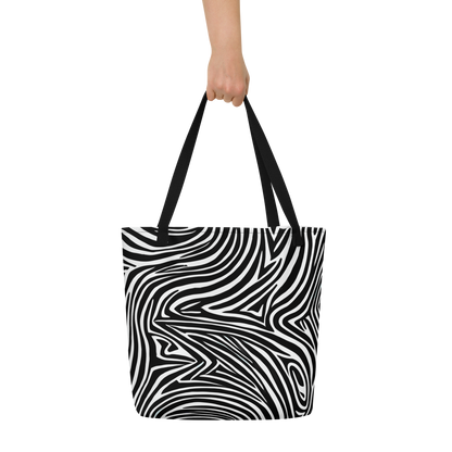 Large Tote Bag w/ Pocket - Vortex Veins