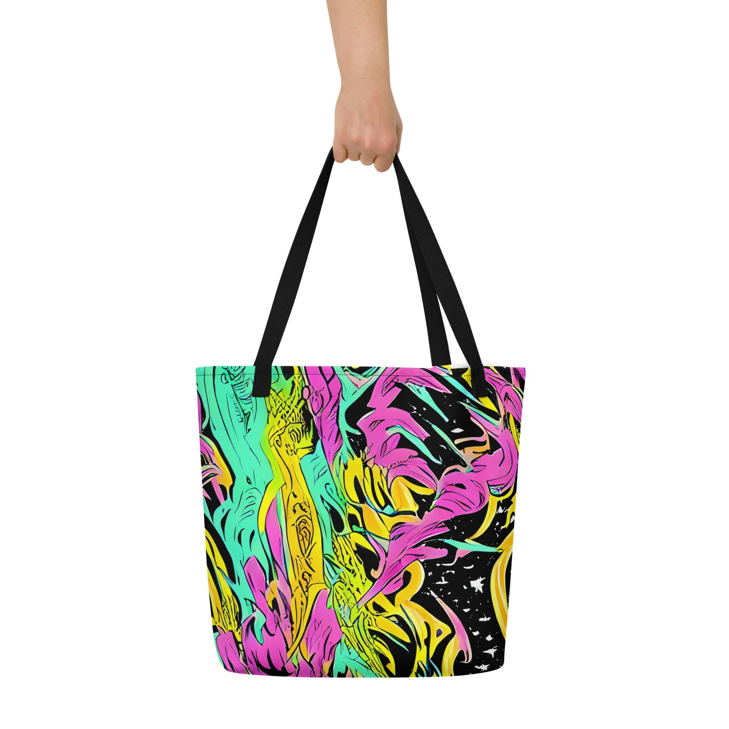 Large Tote Bag w/ Pocket - Feldstein Frenzy