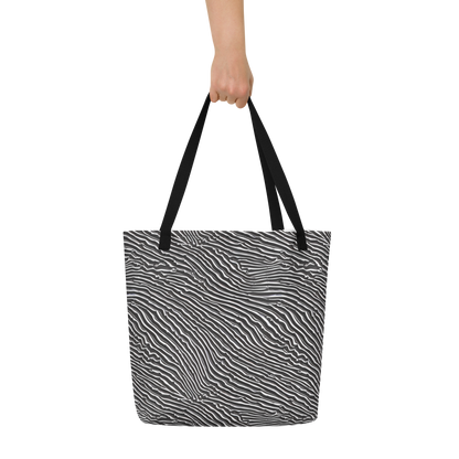 Large Tote Bag w/ Pocket - Hypnotic Waves