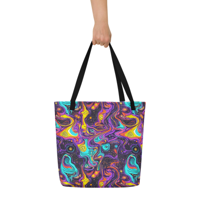 Large Tote Bag w/ Pocket - Hutty Nebula