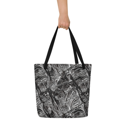 Large Tote Bag w/ Pocket - Gothic Whirlwind