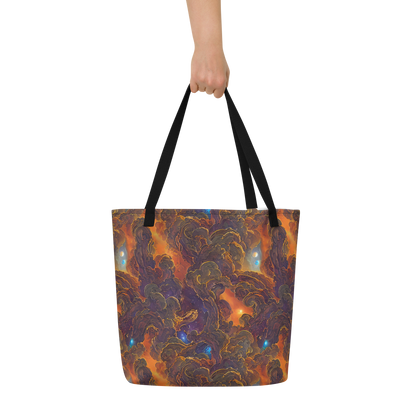 Large Tote Bag w/ Pocket - Pozzo Vortex