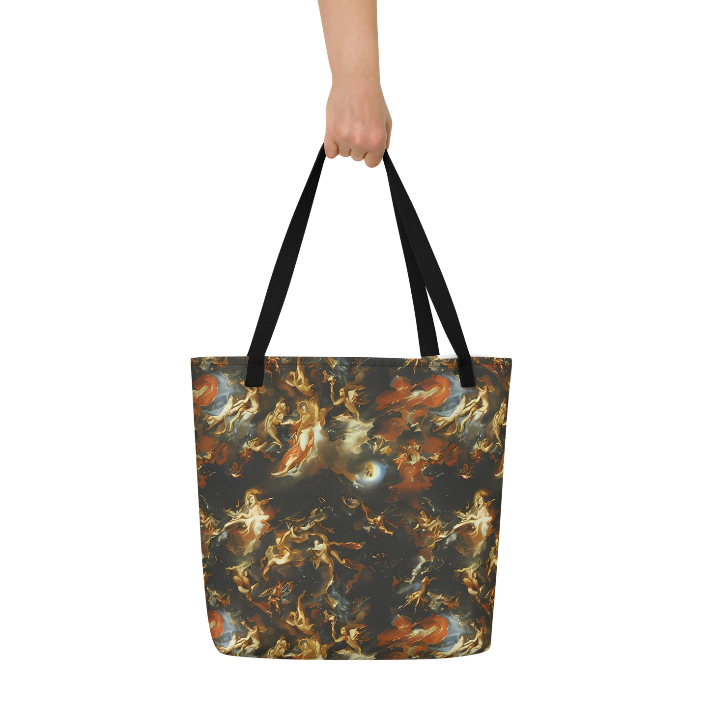 Large Tote Bag w/ Pocket - Van Dyck Vortex