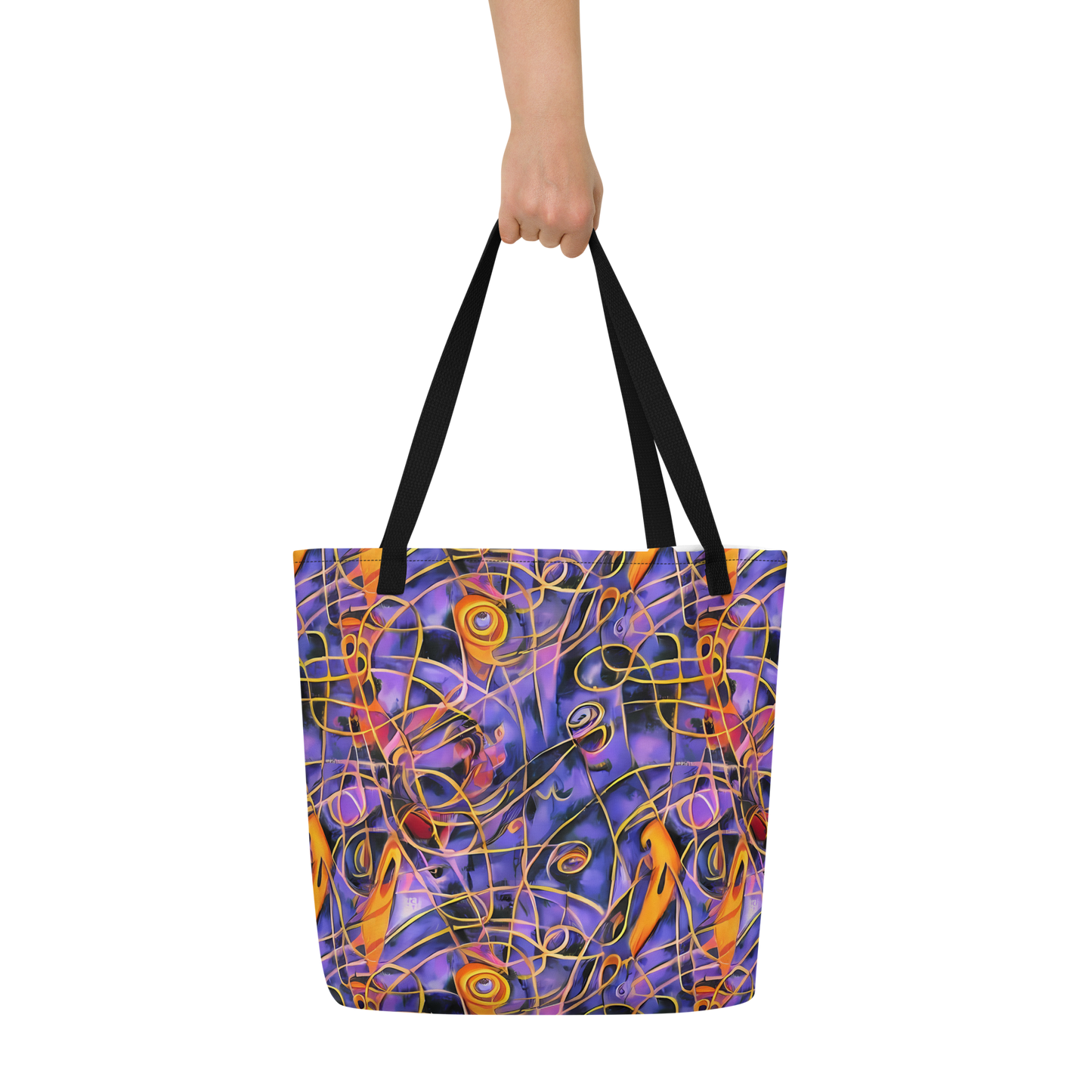 Large Tote Bag w/ Pocket - Bailly's Twist