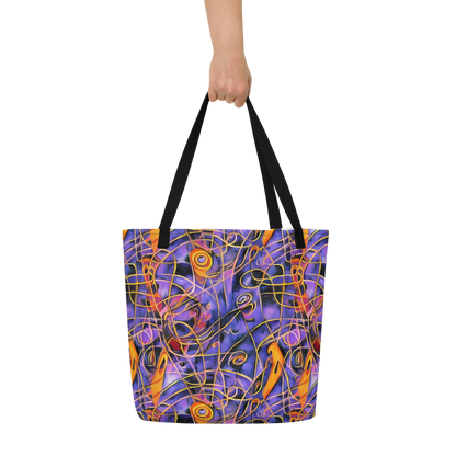 Large Tote Bag w/ Pocket - Bailly's Twist