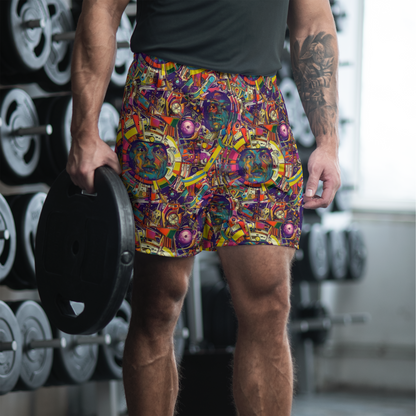 Men's Athletic Shorts - Cosmic Collage