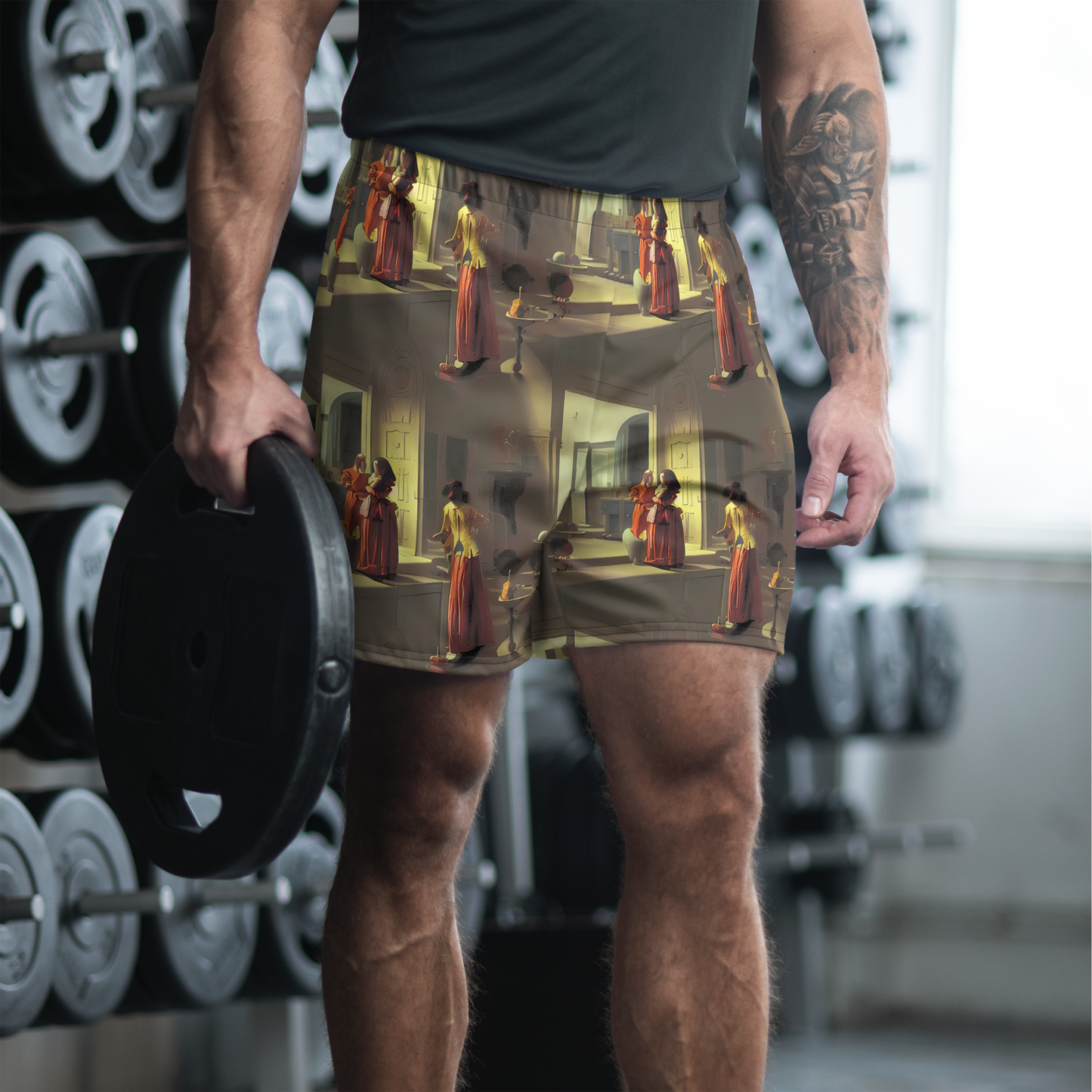 Men's Athletic Shorts - Surreal Shadows