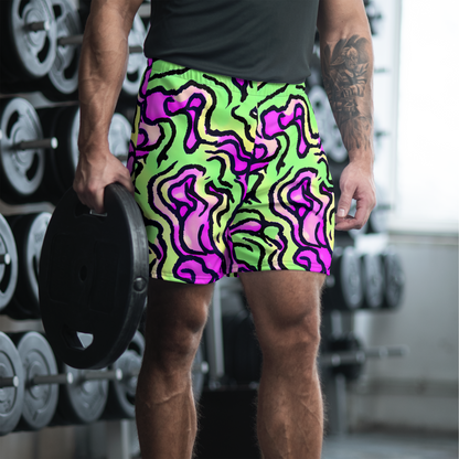 Men's Athletic Shorts - Mintchine Maze