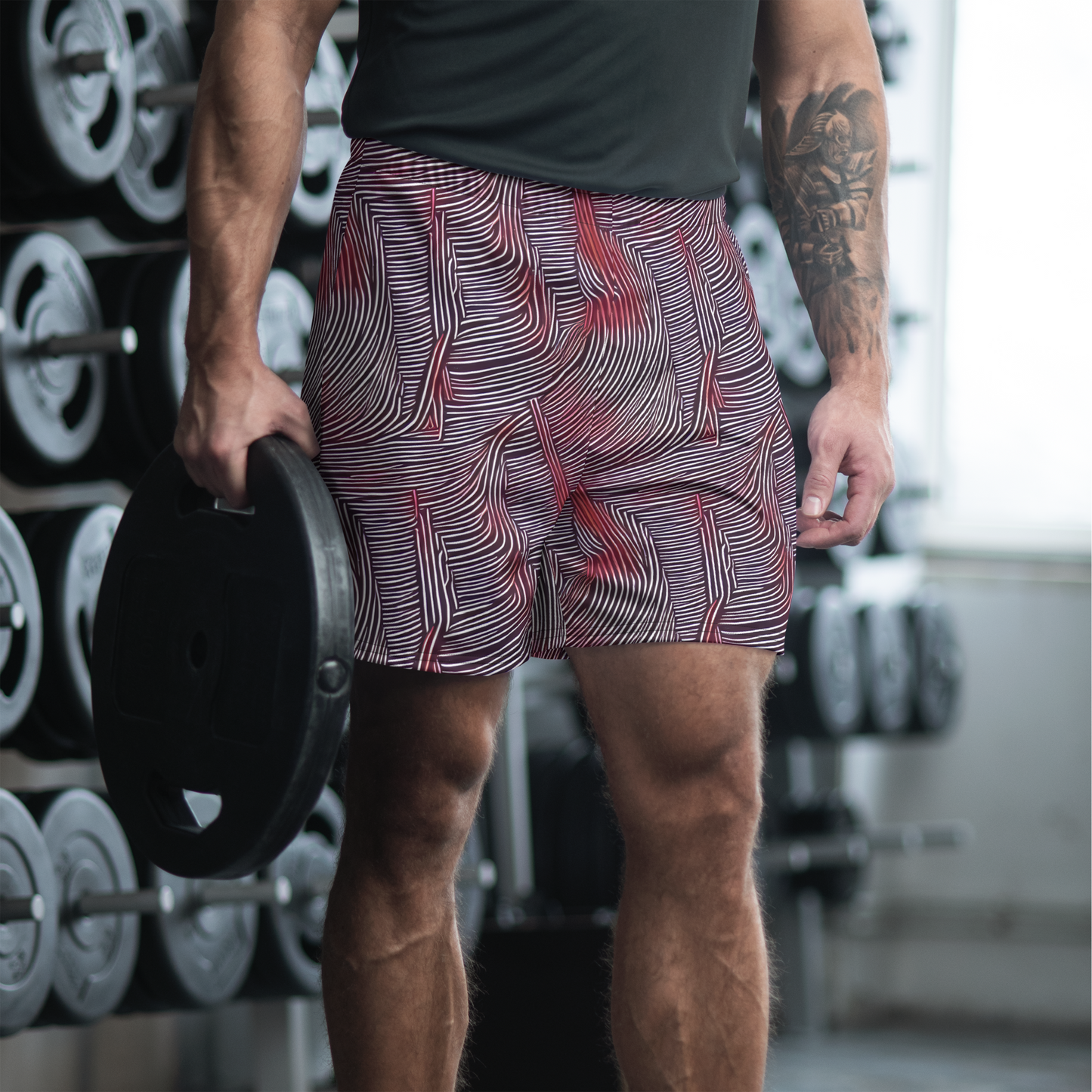 Men's Athletic Shorts - Nebula Waves