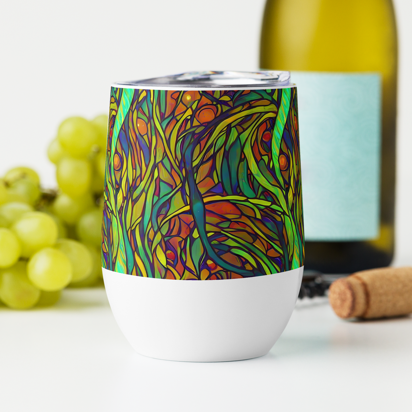 Wine Tumbler - Cosmic Garden