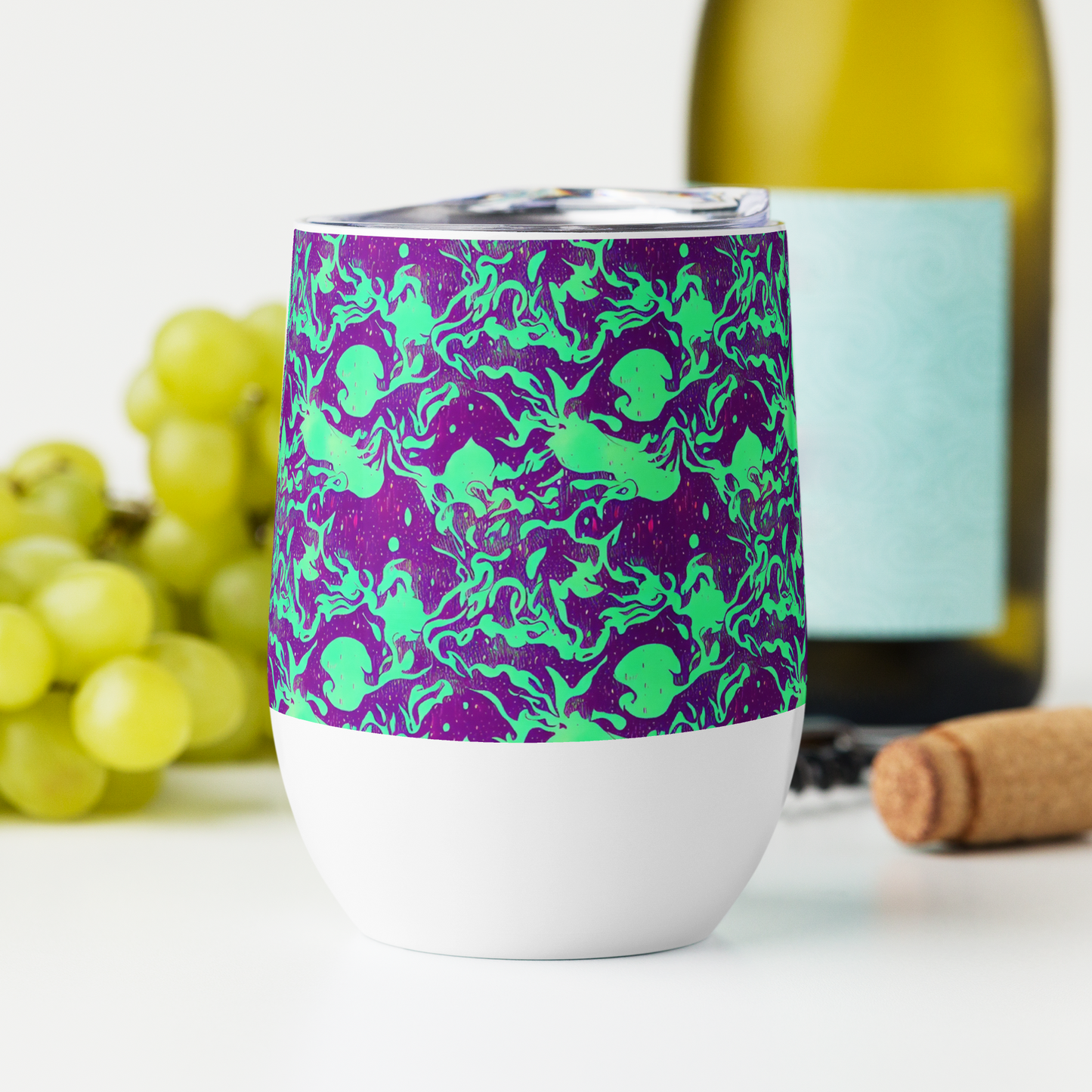 Wine Tumbler - Alien Ripples