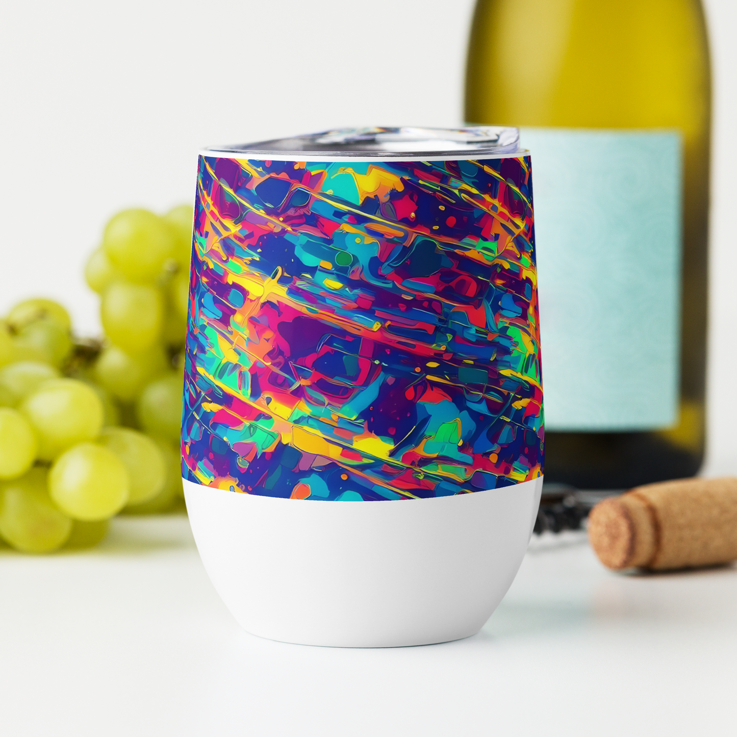 Wine Tumbler - Spectrum Streaks