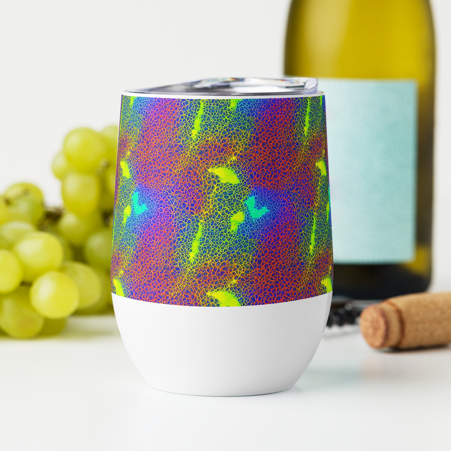 Wine Tumbler - Prismatic Web