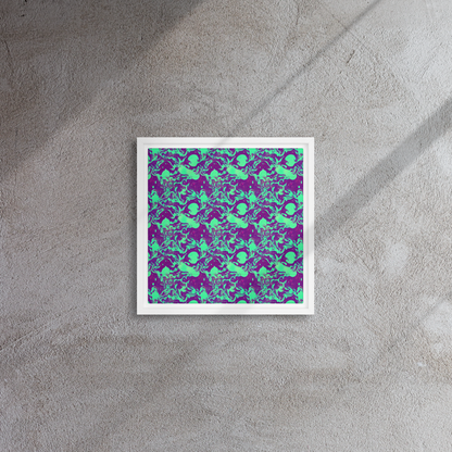 Framed Canvas - Alien Ripples