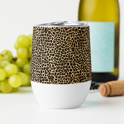 Wine Tumbler - Cheetah Mosaic