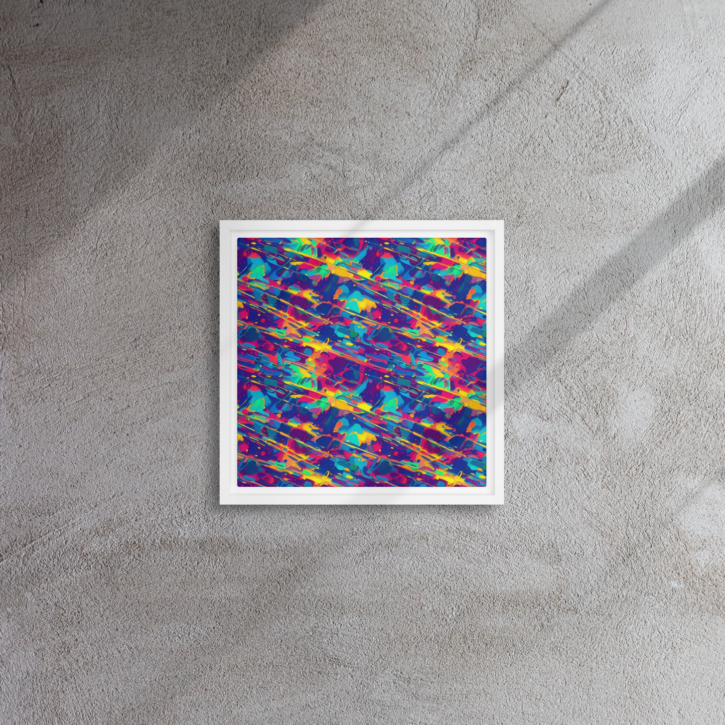 Framed Canvas - Spectrum Streaks