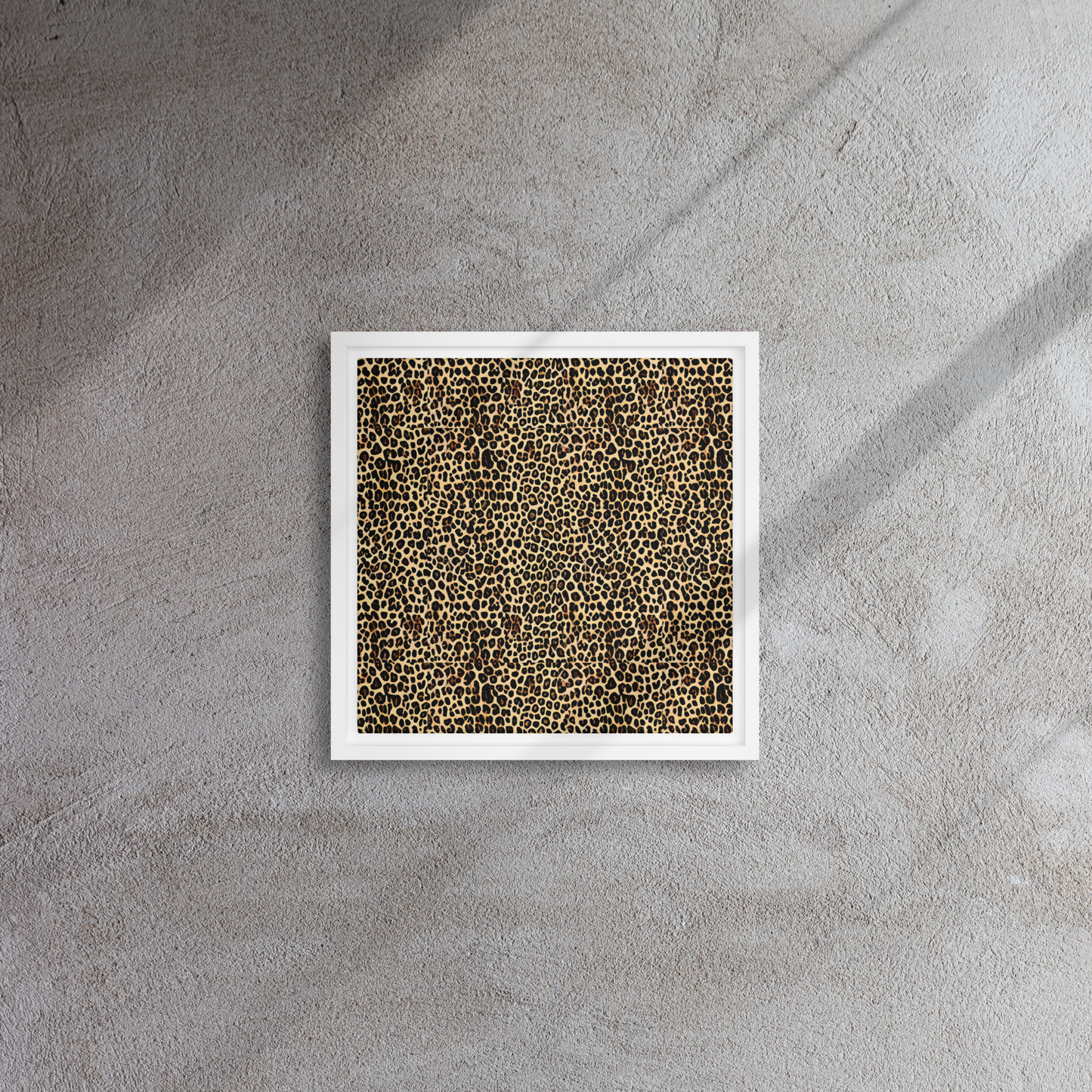 Framed Canvas - Cheetah Mosaic