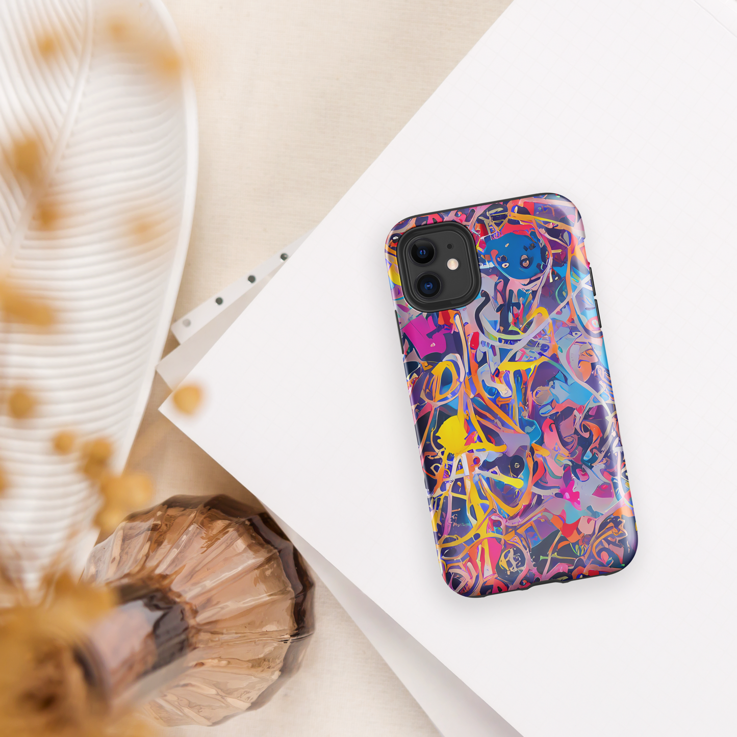 Tough Case for iPhone® - Vibrant Fusion