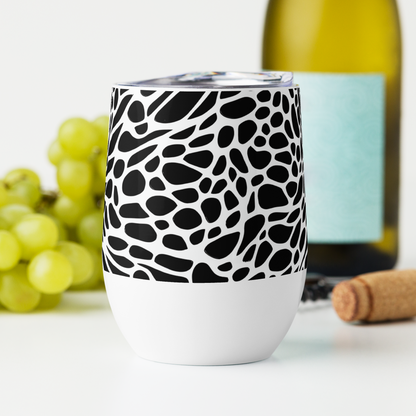 Wine Tumbler - Monochrome Mystique