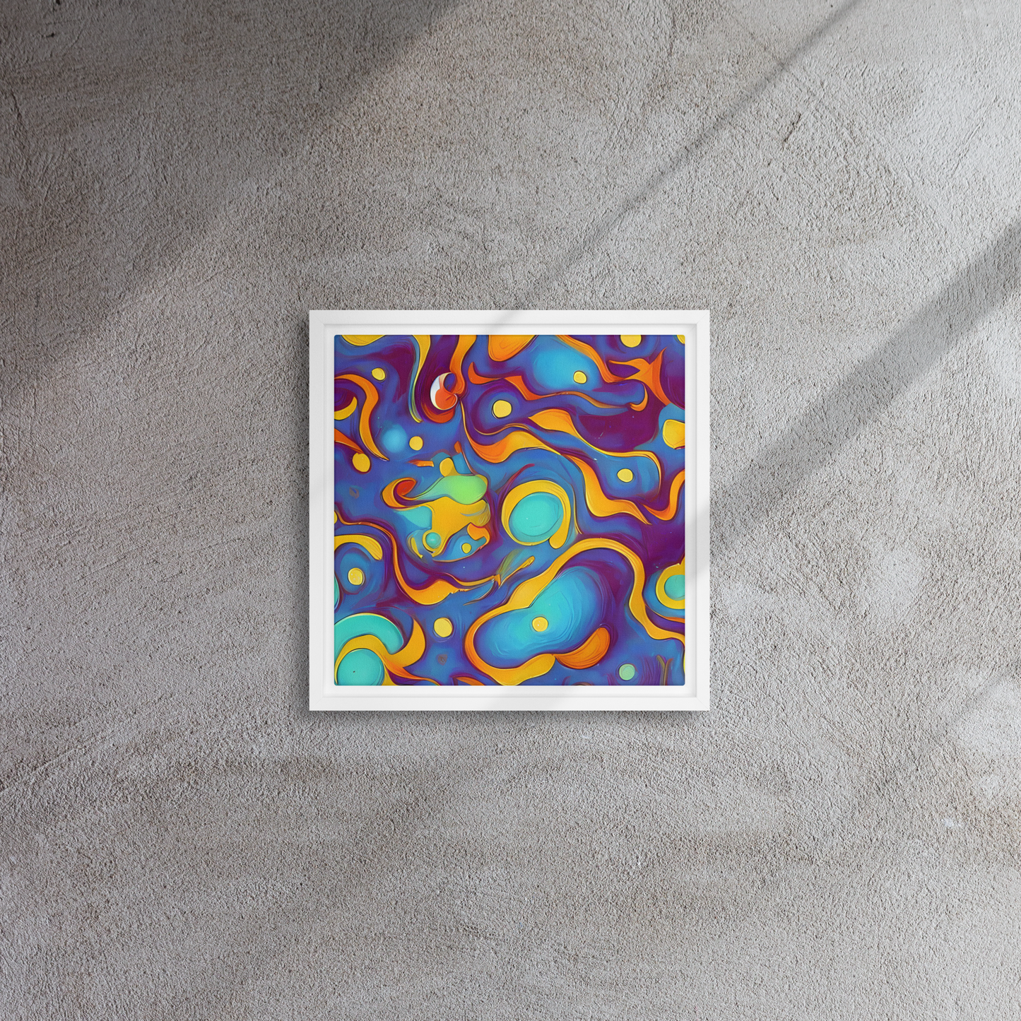 Framed Canvas - Pelton Swirl
