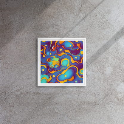 Framed Canvas - Pelton Swirl