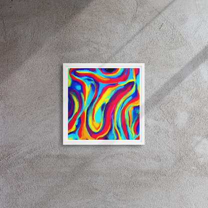 Framed Canvas - Stael Swirls