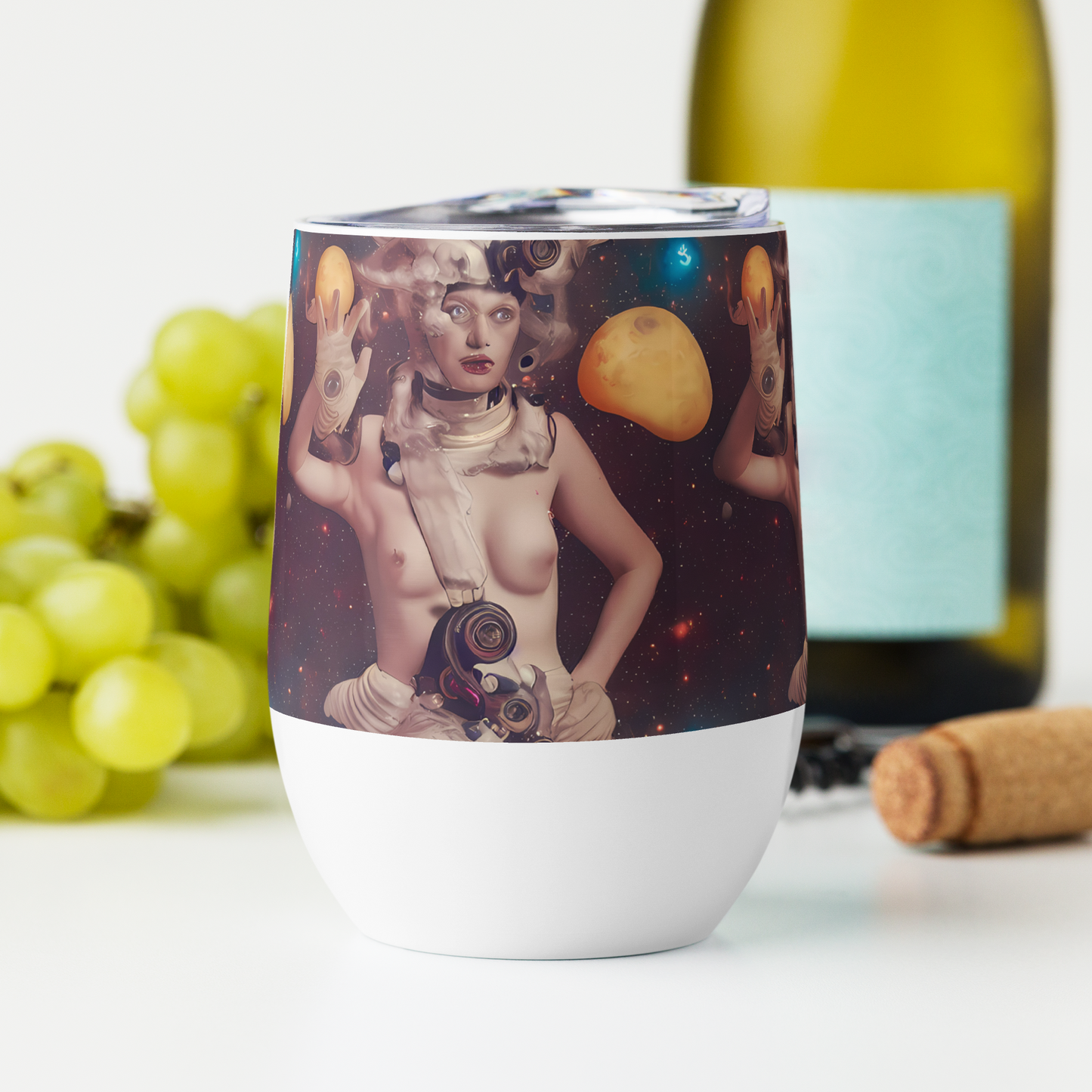 Wine Tumbler - Nebula Siren