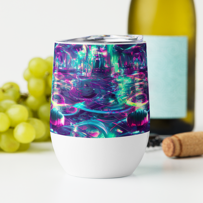 Wine Tumbler - Synthwave Surge