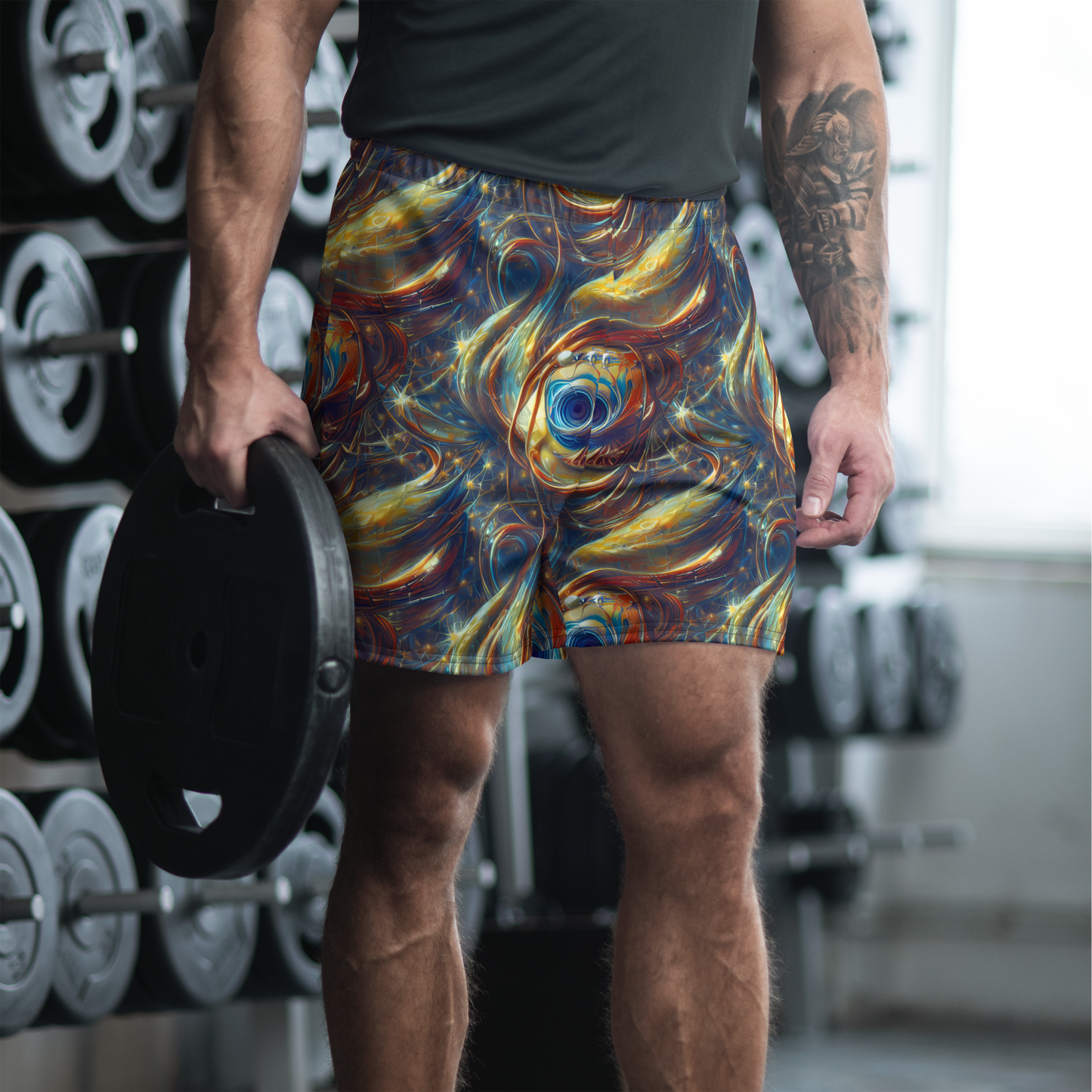 Men's Athletic Shorts - Celestial Vortex