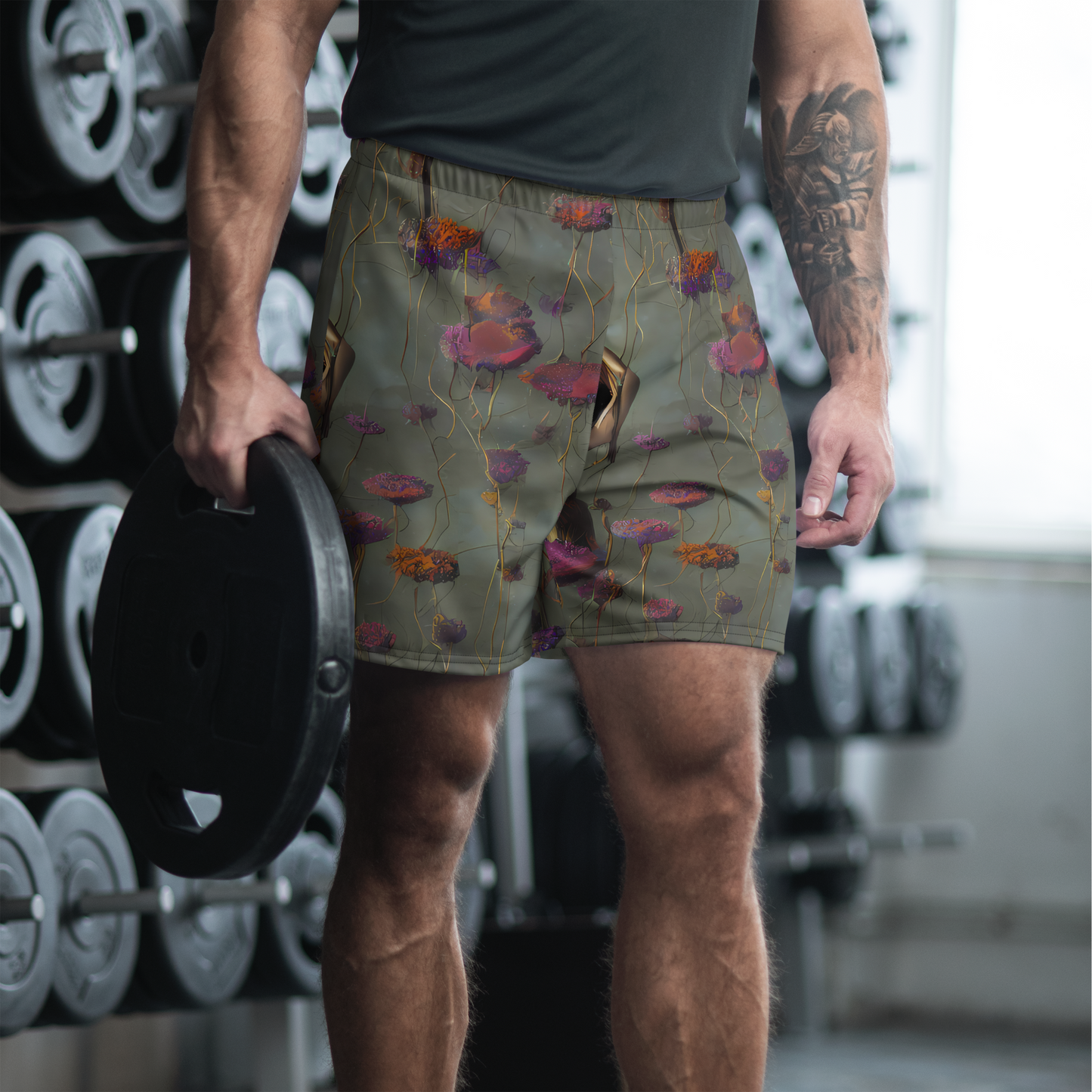 Men's Athletic Shorts - Ethereal Bloom