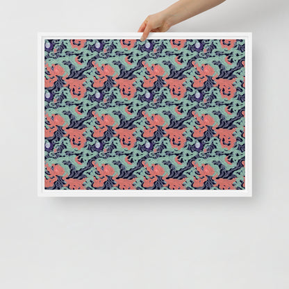 Framed Canvas (in) - Cosmic Coral