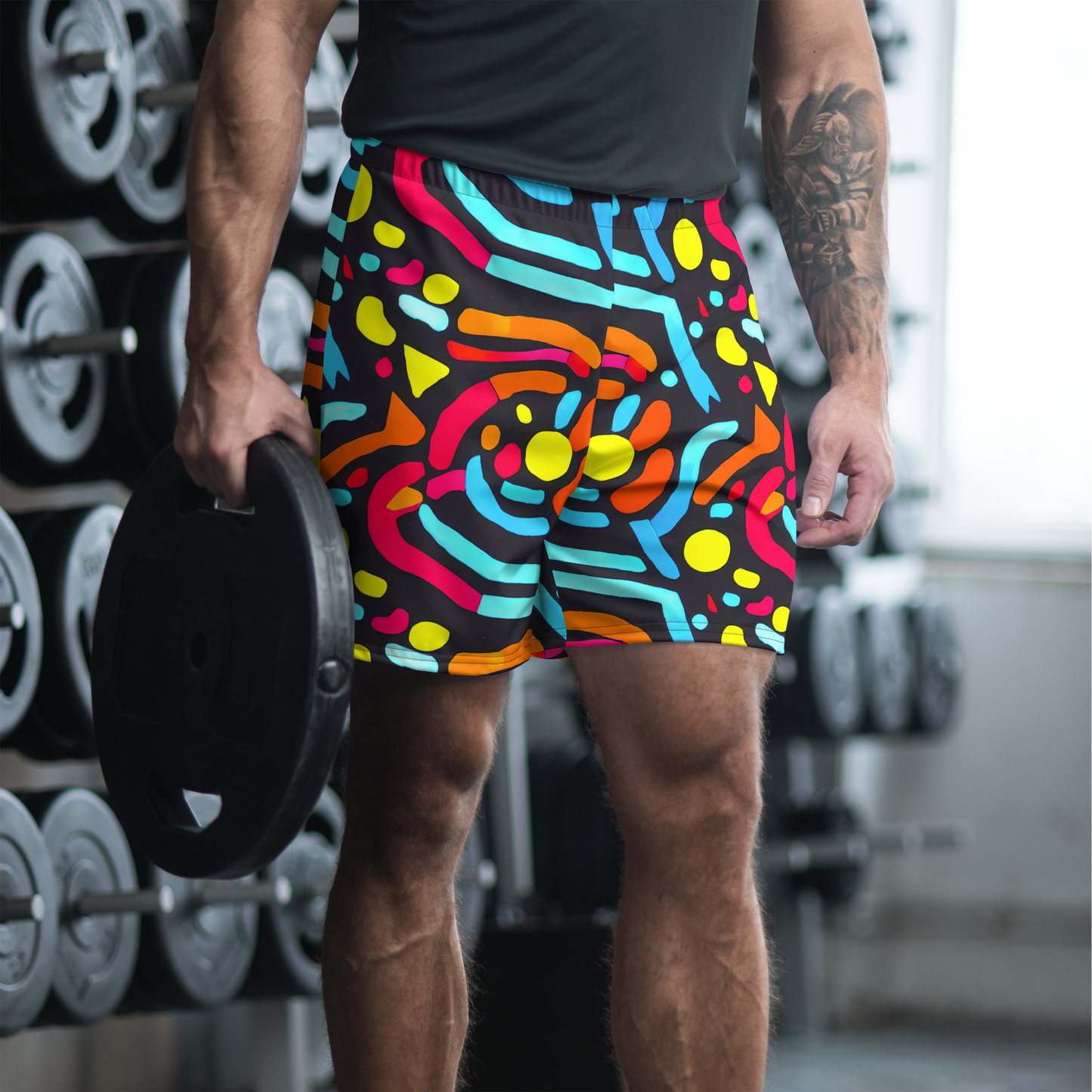 Men's Athletic Shorts - Midnight Stream