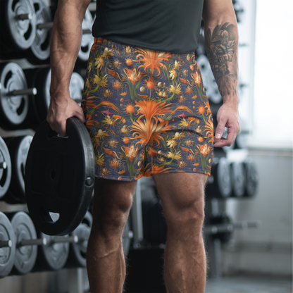 Men's Athletic Shorts - Stellar Blooms