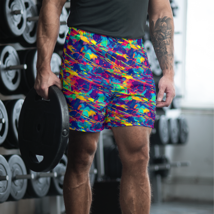 Men's Athletic Shorts - Spectrum Streaks