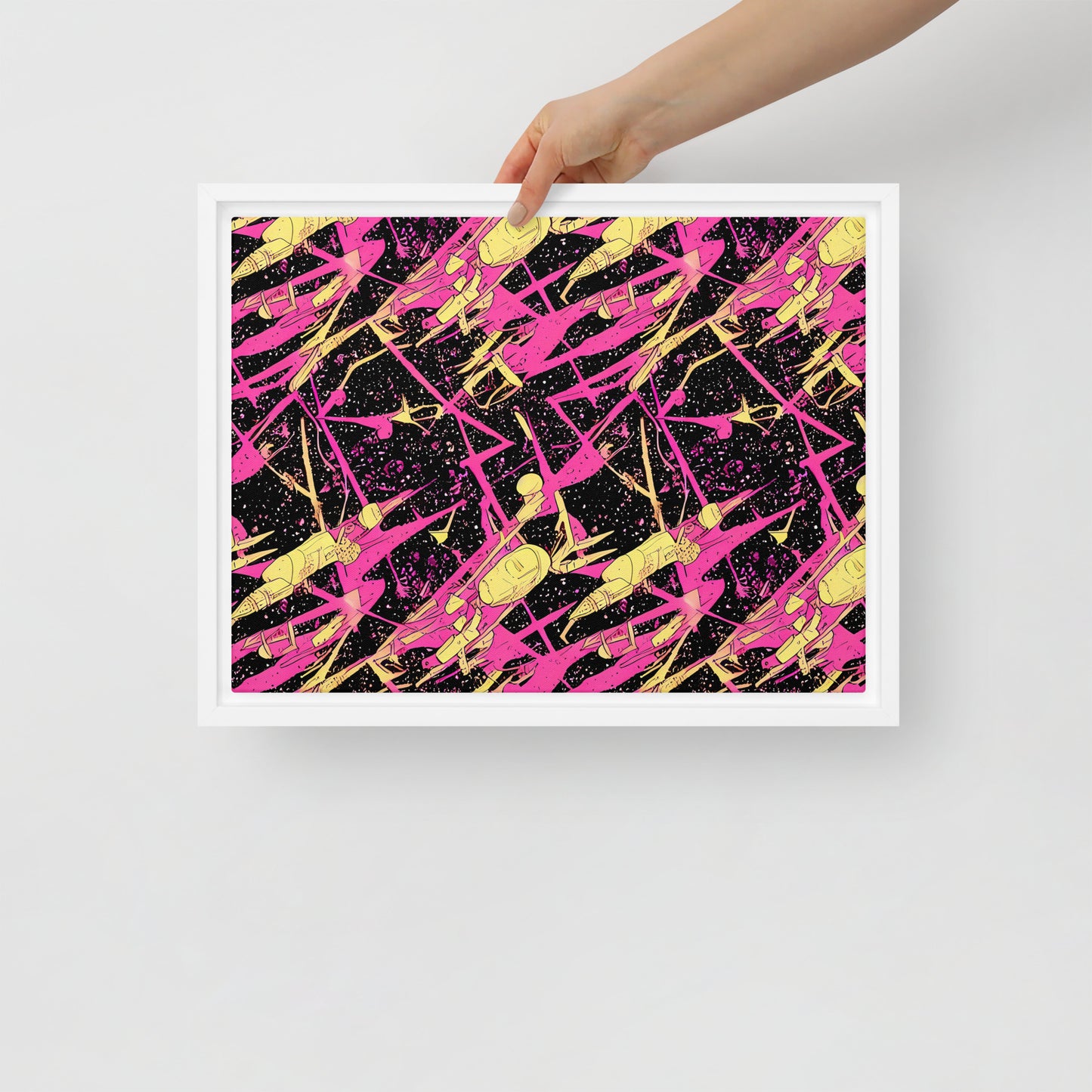 Framed Canvas - Galaxy Graffiti