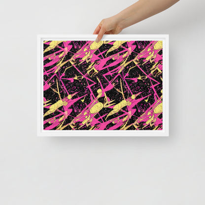 Framed Canvas - Galaxy Graffiti