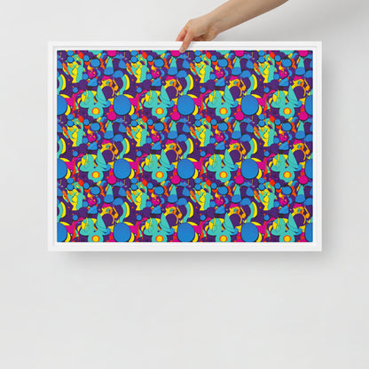 Framed Canvas (in) - Psychedelic Harmony