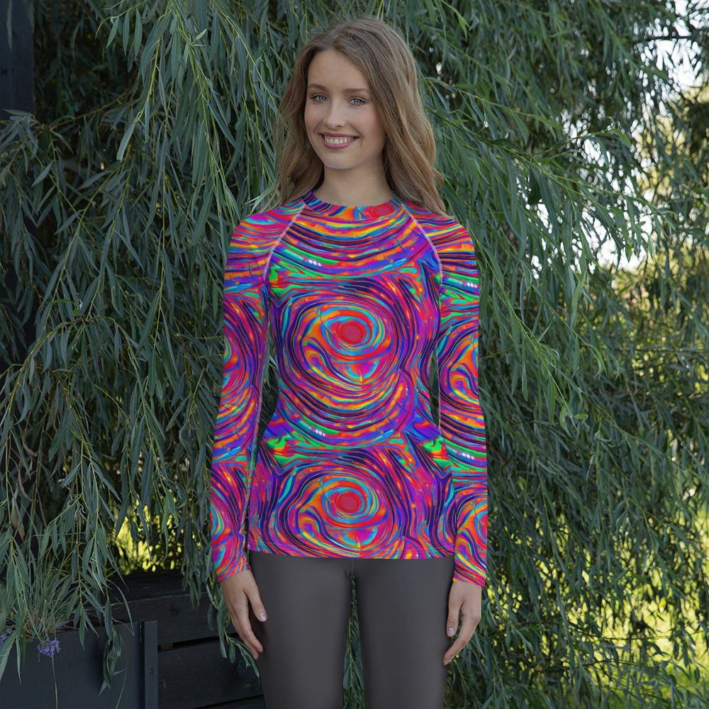 Women's Rash Guard - Quantum Spiral