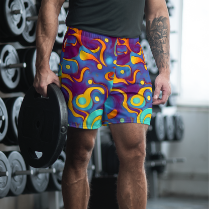 Men's Athletic Shorts - Pelton Swirl