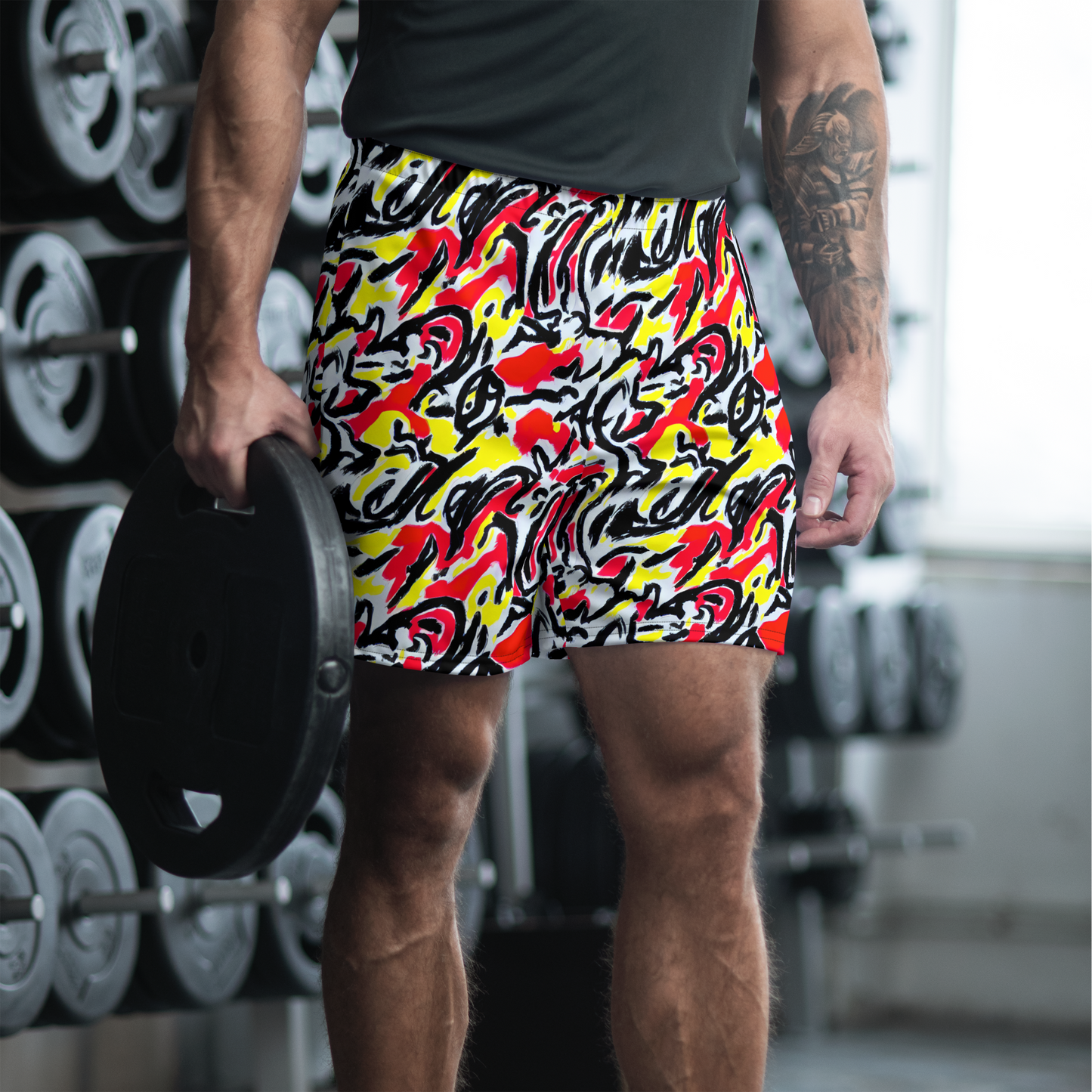 Men's Athletic Shorts - Cosmic Brushstrokes