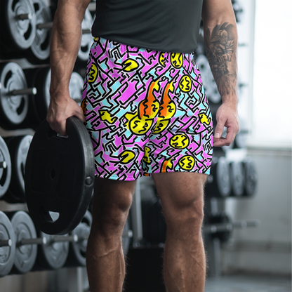 Men's Athletic Shorts - Punk Doodles