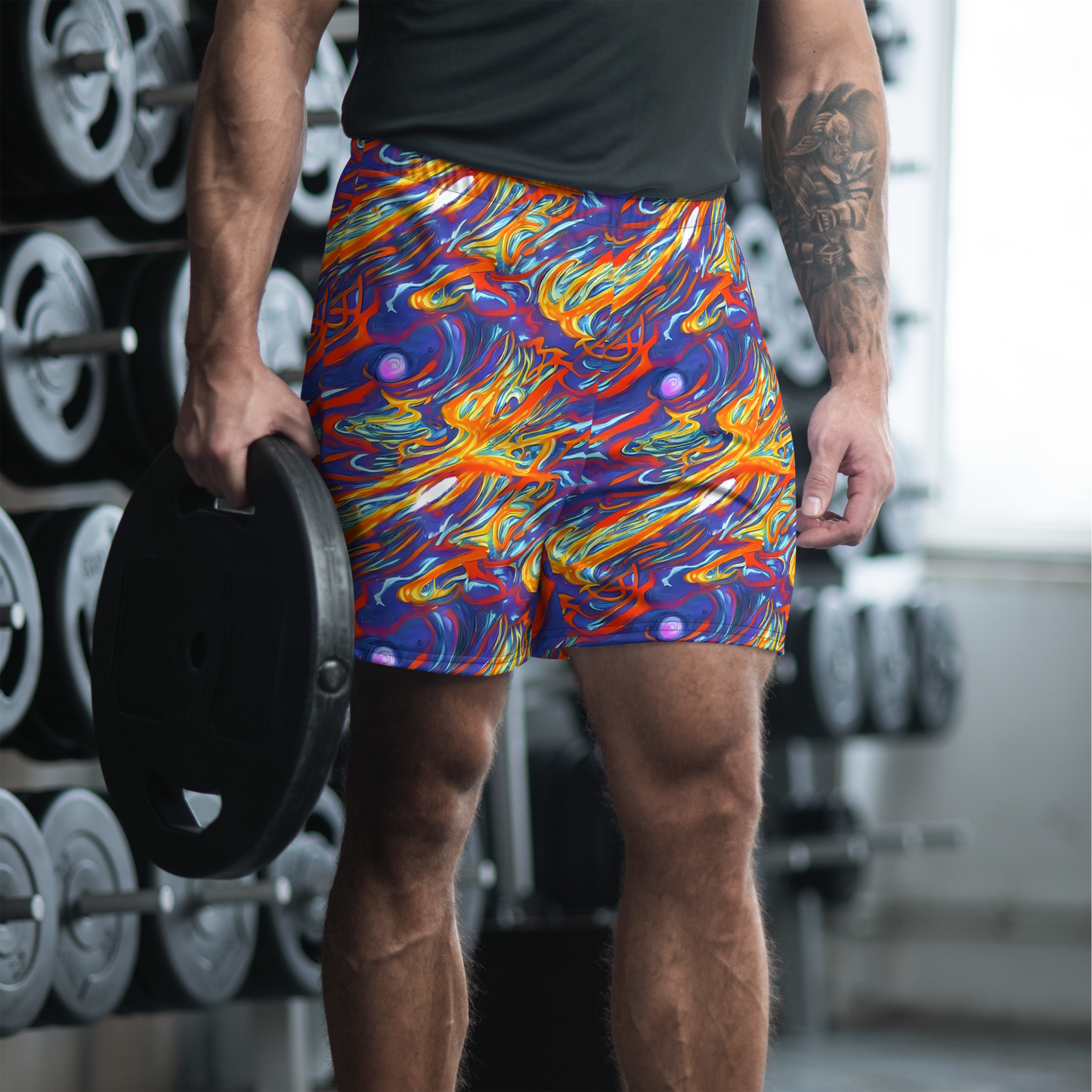 Men's Athletic Shorts - Galactic Ember