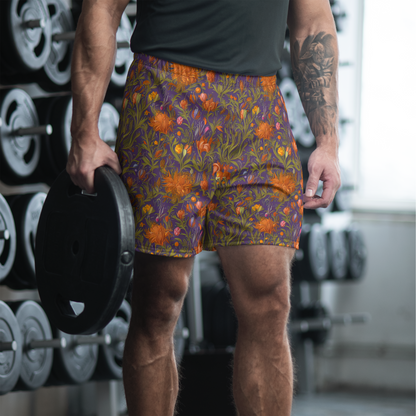 Men's Athletic Shorts - Botanical Nebula