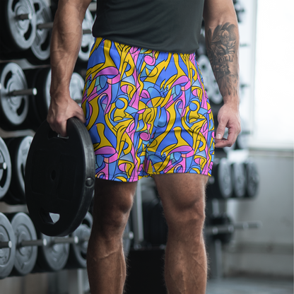 Men's Athletic Shorts - Cosmic Curves