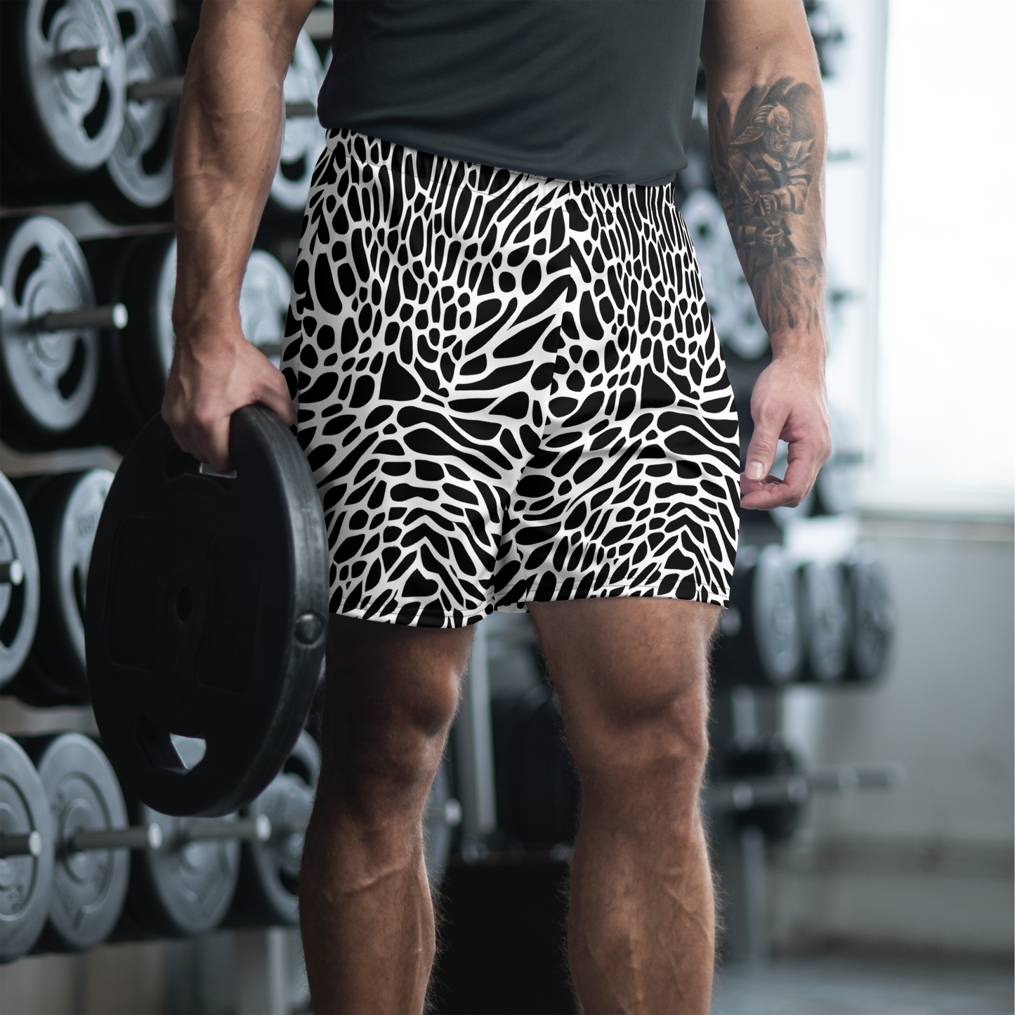 Men's Athletic Shorts - Monochrome Mystique